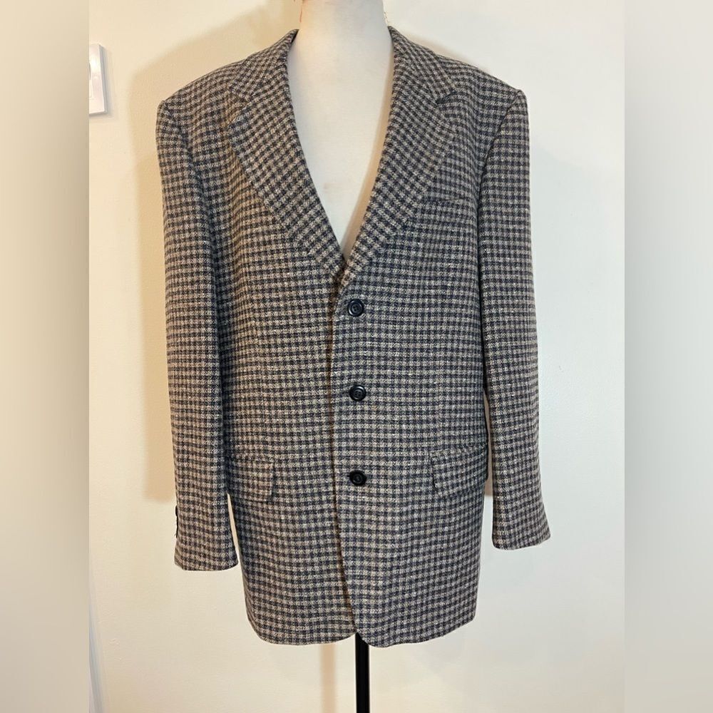 Men’s vintage 100% wool blazer || Wool blazer for men || Wool blazer